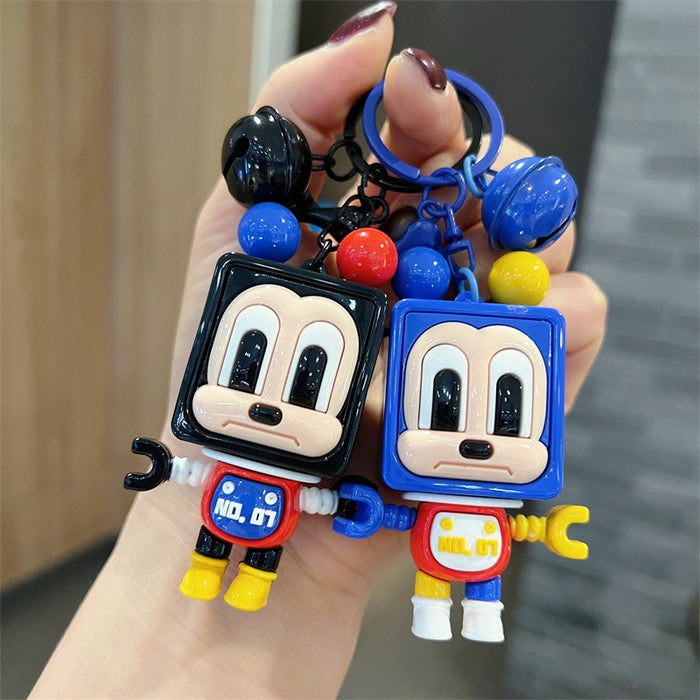 Wholesale 5 PCS Cute PVC blocky keychains for men and women