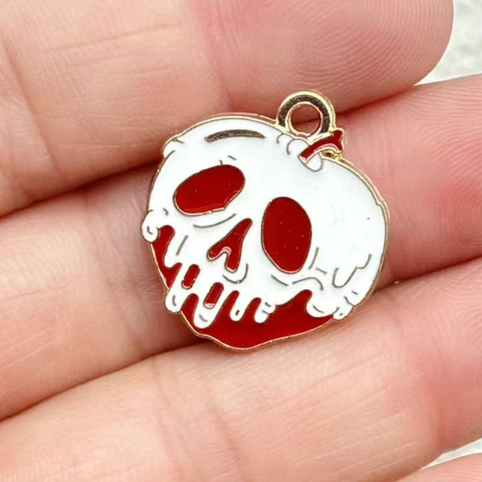 Wholesale 10pcs  Series DIY Festival Decorations Witch Pendant Tombstone Hair Tie Spray-Painted Pumpkin Hanging Ornament