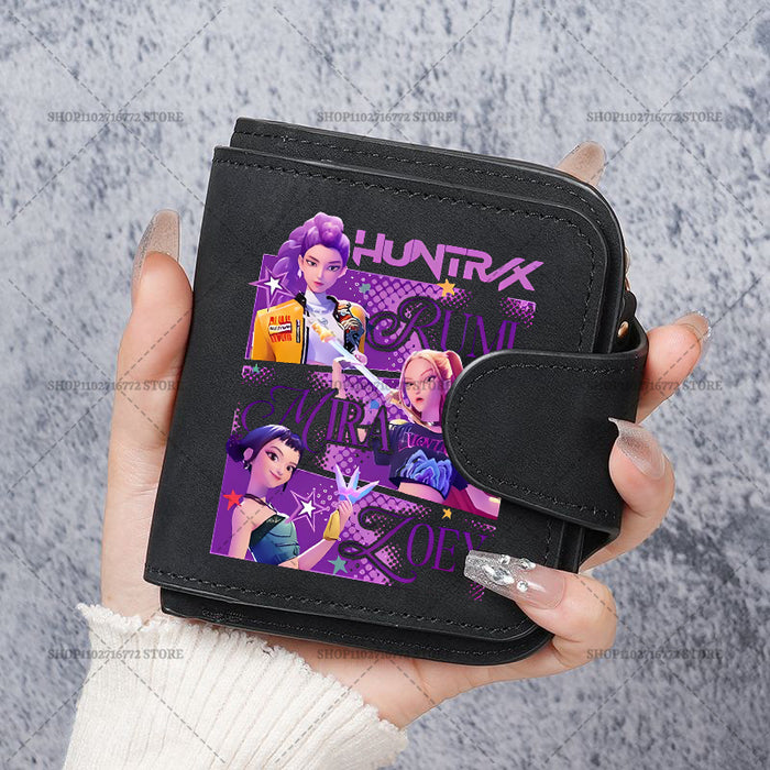 Wholesale Cute Devil Hunter PU Wallet For Women Card Holder Coin Purse Youth Campus Fashion Accessory