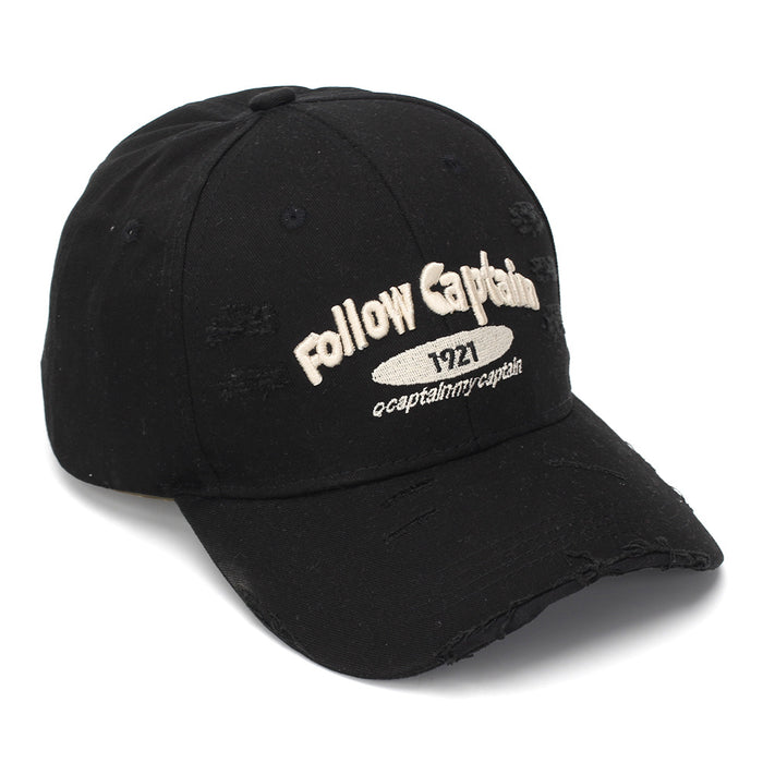 Wholesale Trendy Vintage Distressed Baseball Cap with Embroidery Lettering