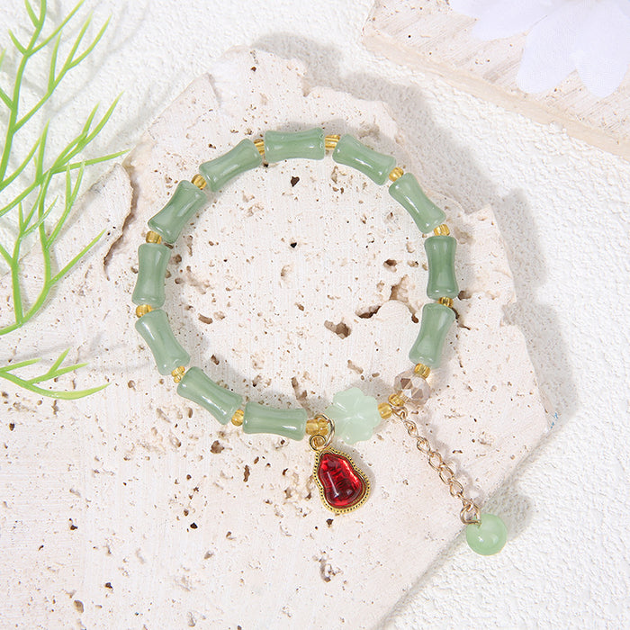 Wholesale Bamboo bracelet high bracelet peace buckle jade gourd bracelet jewelry