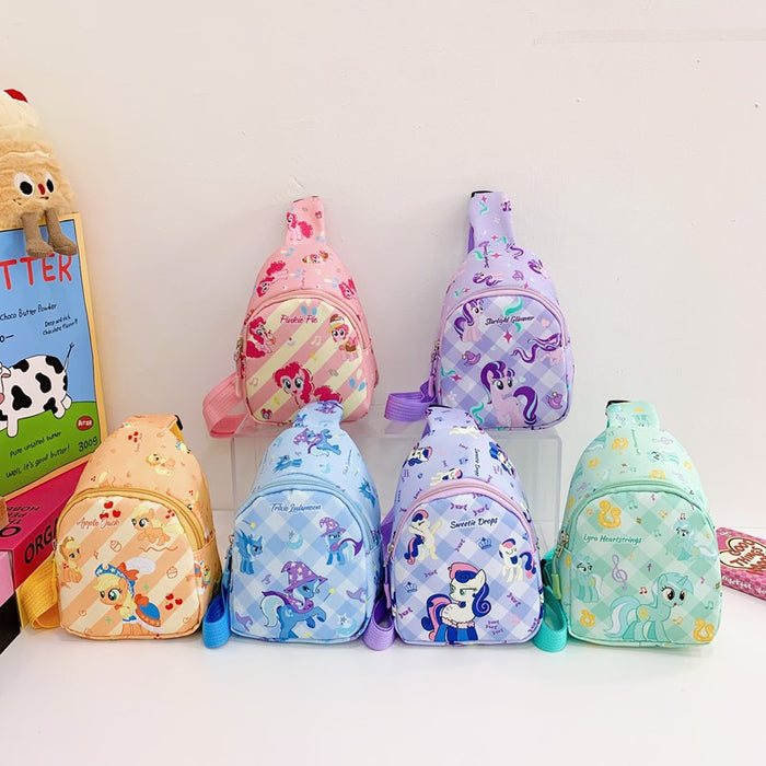 Wholesale Cartoon fashion backpack, children's trendy cute single shoulder crossbody bag, chest bag