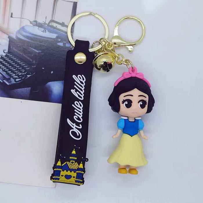Wholesale cartoon character princess series key chain pendant bag car key chain accessories gift