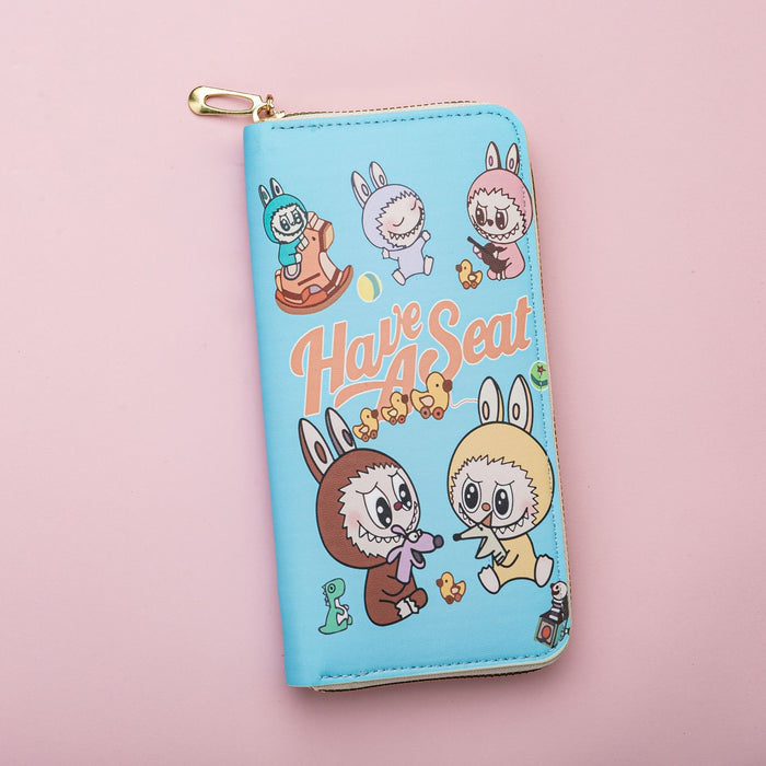 Wholesale Fresh Sweet Cartoon Leather Wallet with Zipper Large Capacity Unisex Card Holder