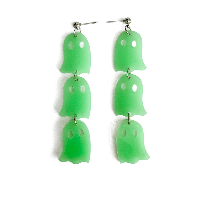 Wholesale  Long Ghost Luminous Acrylic Earrings ing Luminous Ghost