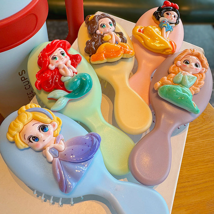 Wholesale Hair-friendly,  tangle-free,  cute cartoon long hair anti-static small cushion comb