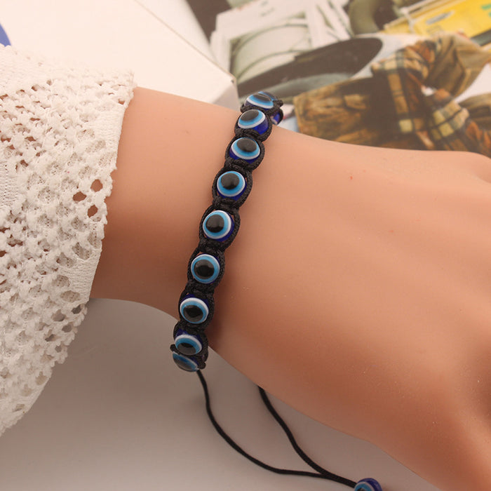 Wholesale 6MM Resin Beads Devil's Eye Bead Bracelet Weaving Bracelet