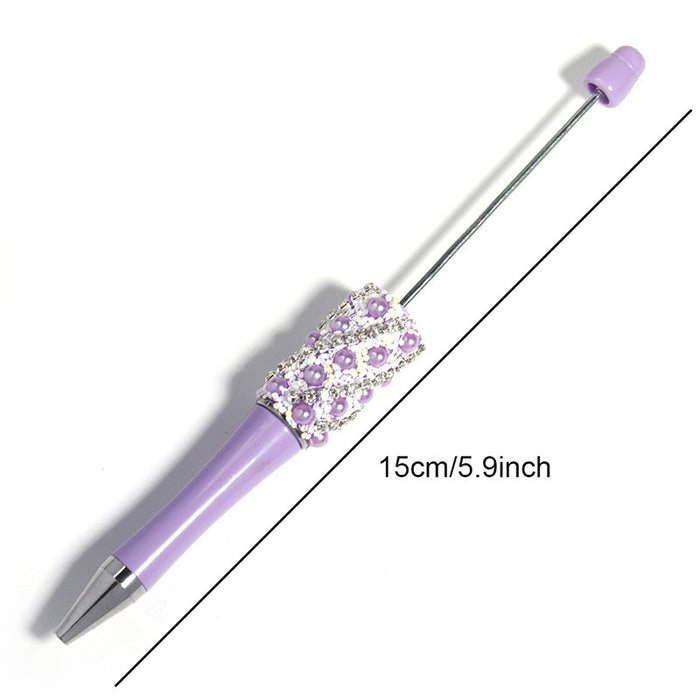 Wholesale 10pcs New Full Diamond Beaded Pen Creative Handmade DIY Resin Rhinestone Ballpoint Pen Fashion Student Gift Pen