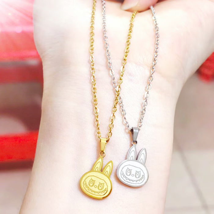 Wholesale Cartoon Versatile Titanium Steel Pendant Necklace