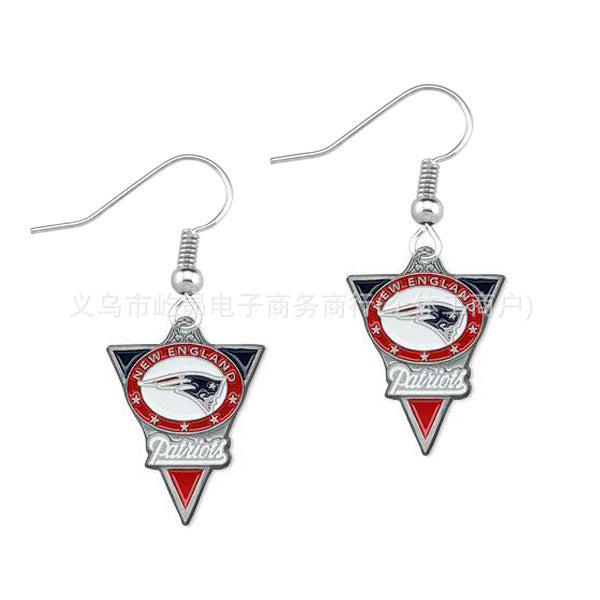 Wholesale Rugby team logo earrings