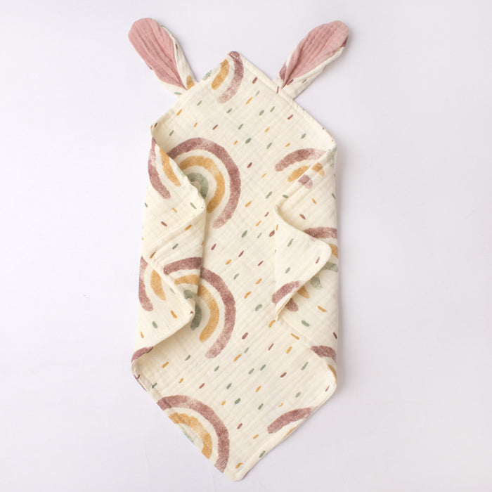 Wholesale Baby Rabbit Ears Soothing Towel Cotton Gauze JDC-TW-ZB002