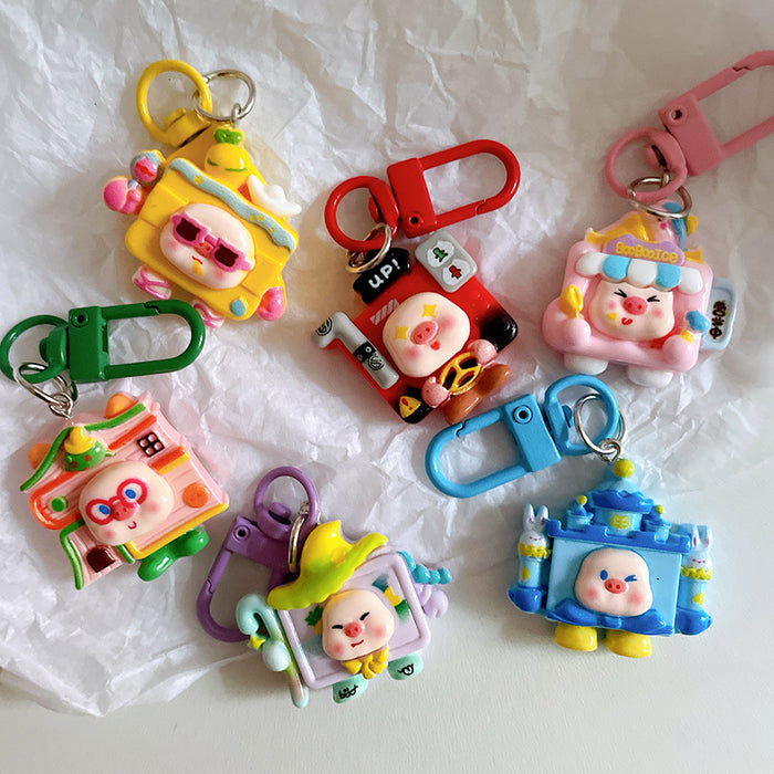 Wholesale New cartoon keychain pendant, cute backpack hanging accessory, backpack accessory