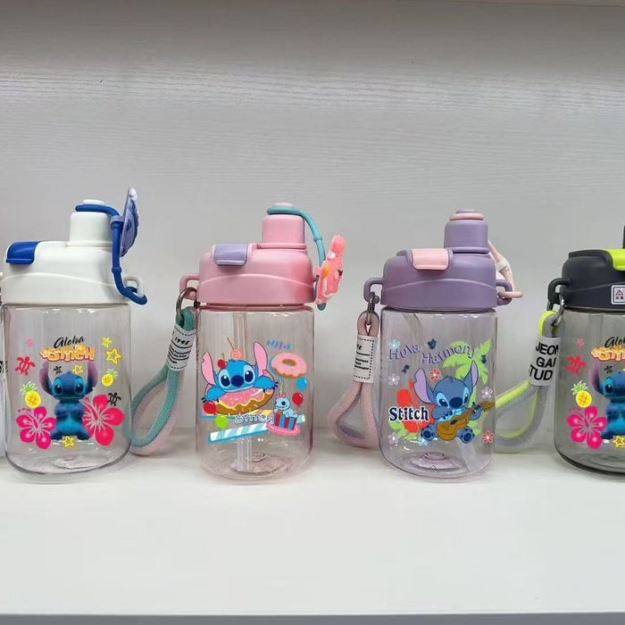 Wholesale cartoon plastic cup large capacity handle Tumblers cup