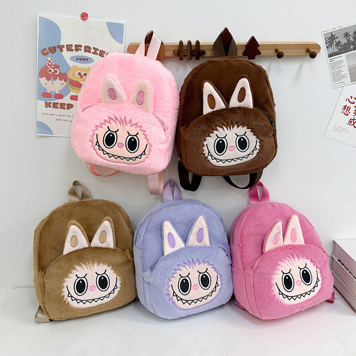 Wholesale Cartoon Children' s Plush Cute Cartoon Shoulder Bags