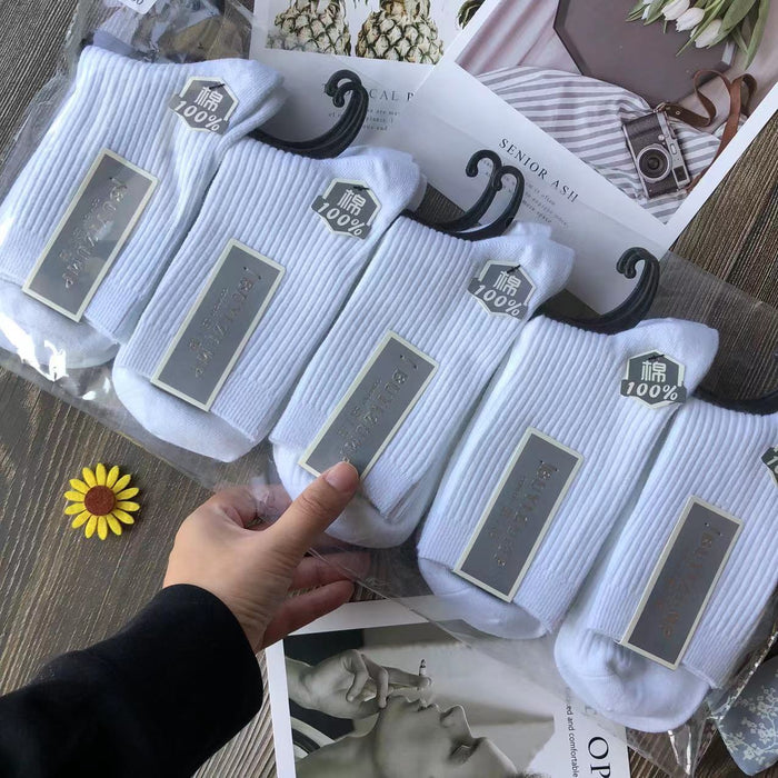 Wholesale Breathable socks, mid tube socks, sweat absorbing and odor proof cotton socks, fashionable long socks