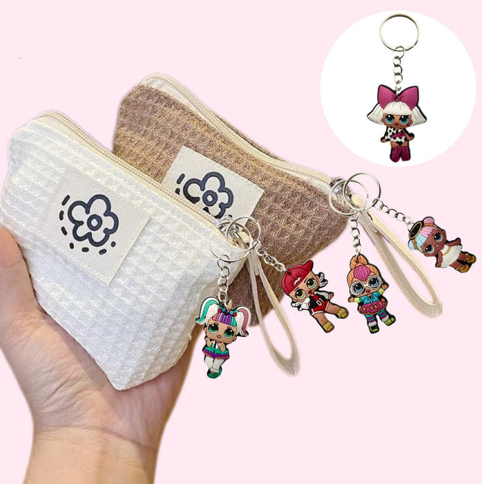 Wholesale 10pcs Surprise doll keychain pendant creative bag pencil case pendant key ring accessories