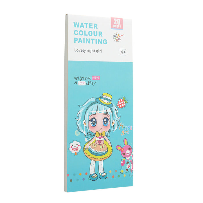 Wholesale 3-6 year-old children's watercolor graffiti painting book creative painting puzzle childhood baby coloring painting coloring book