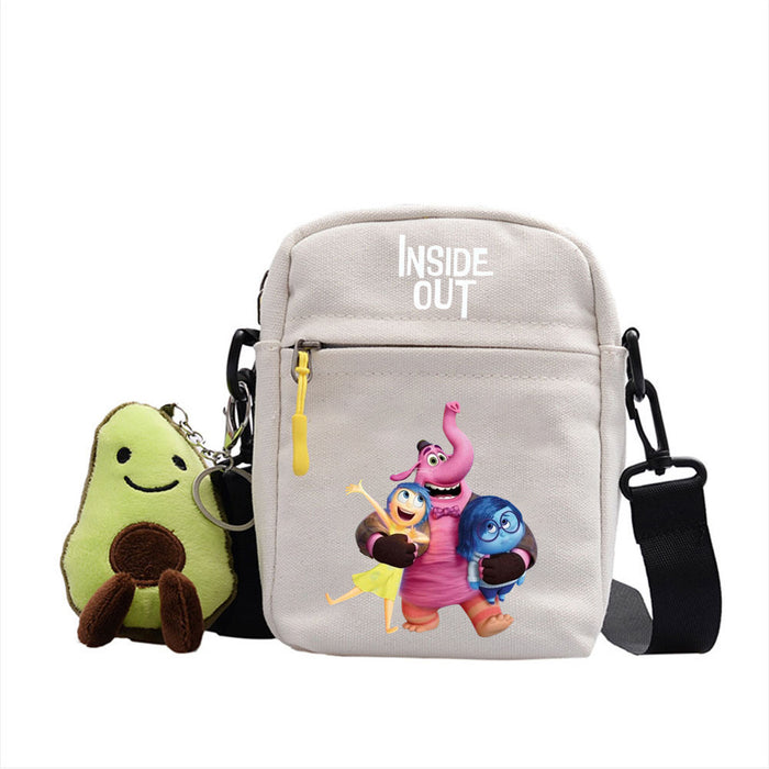 Wholesale Cartoon Printed Pattern Canvas Messenger Shoulder Bag JDC-SD-WuDuomei003