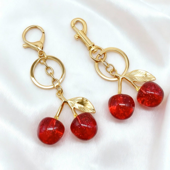 Wholesale Cherry Keychains Simulation Fruit Bag Pendant