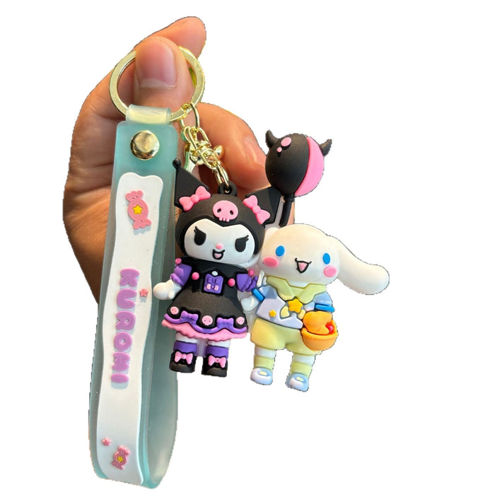 Wholesale 2pcs Cute Cartoon Silicone Keychain Gift Car Key Accessory