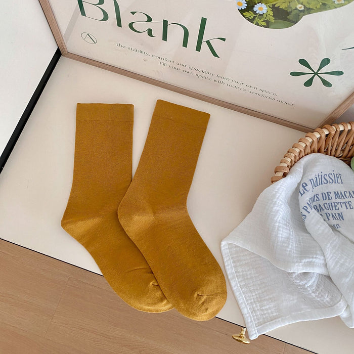 Wholesale White pile socks, mid tube socks, pure cotton, all cotton, elastic mouth socks, boneless long tube socks