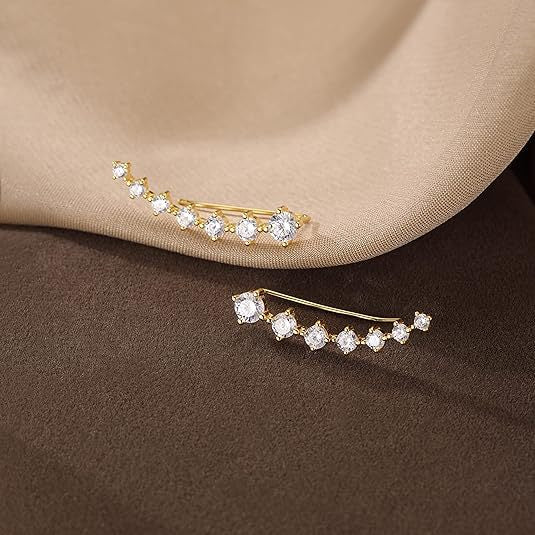 Wholesale Exquisite shiny earrings with a light luxury style, niche design, high-end temperament, wholesale of earrings