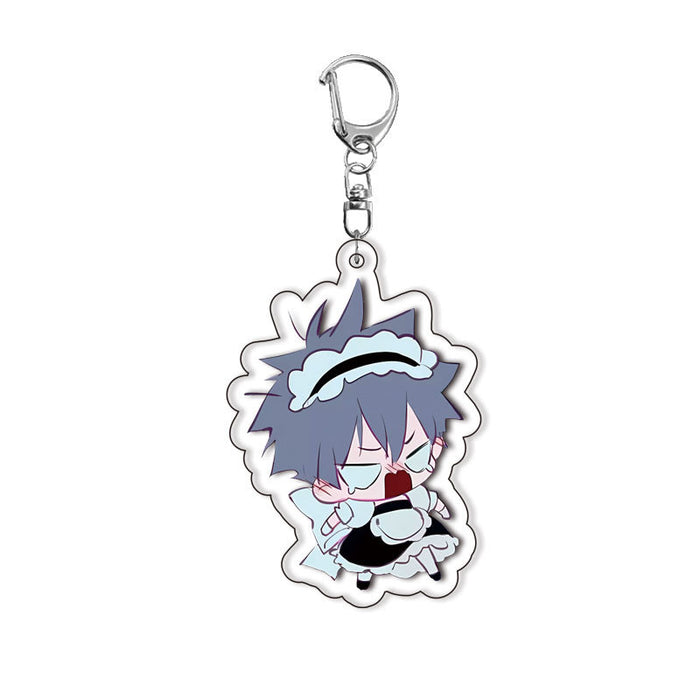 Wholesale Double-sided Acrylic Keychain with Layered Design  Anime-themed Creative Pendant