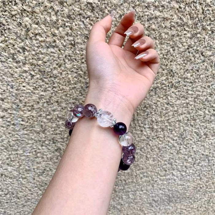 Wholesale Hand string natural bracelet amethyst bracelet