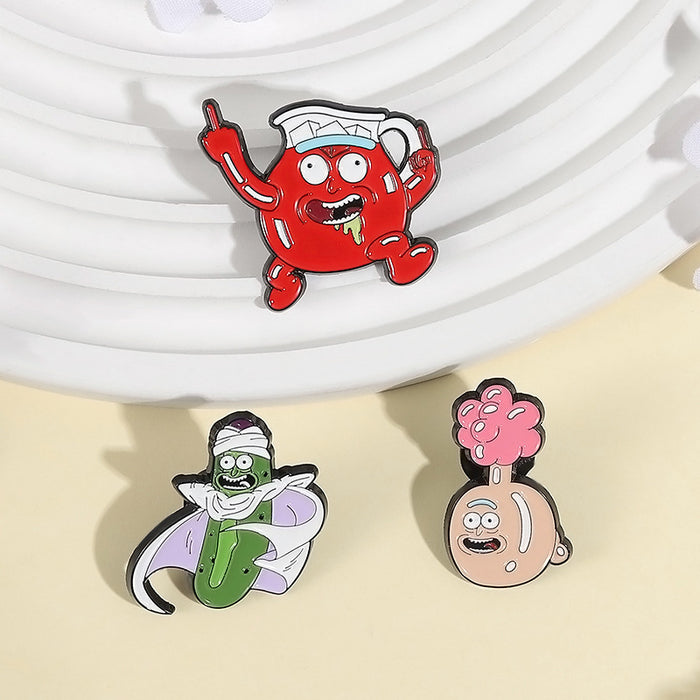 Wholesale Cartoon Brooch Zinc Alloy Lapel Pin Jewelry Accessory Boutique