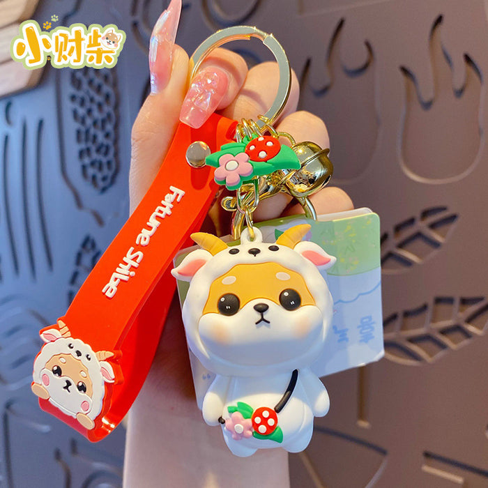 Wholesale Cartoon Zodiac Horse Silicone Keychain Cute Chinese New Year Gift Keyring