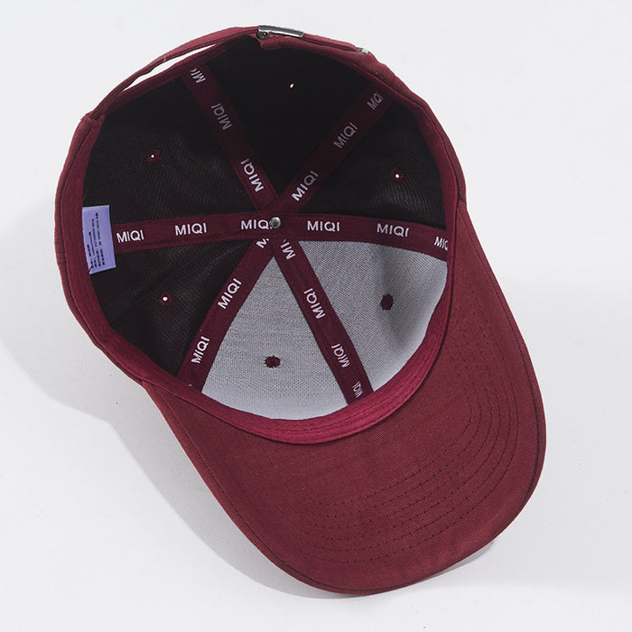 Wholesale Hard Top Baseball Cap Face Small Sun Protection Letter R Cap for Men