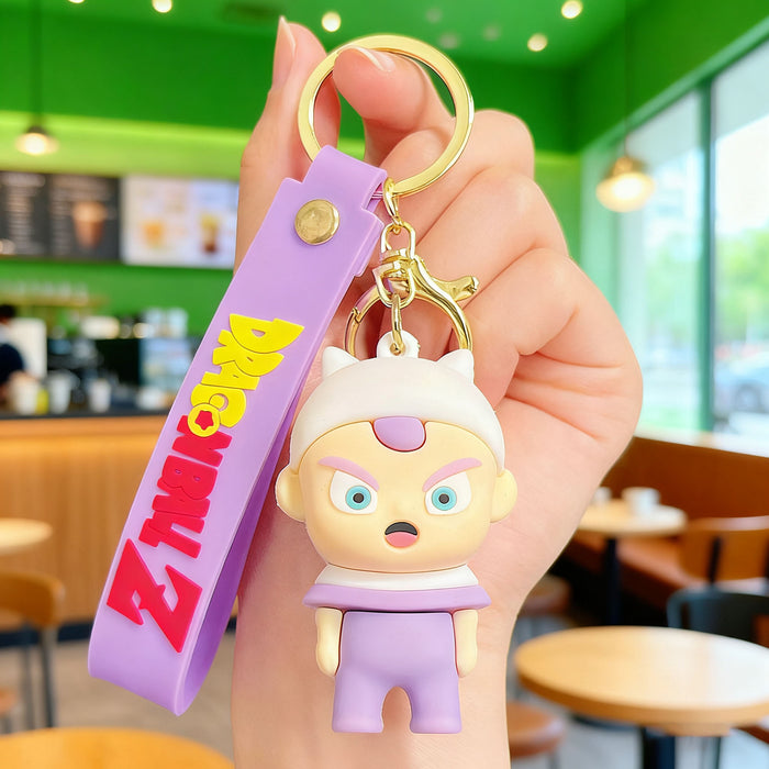 Wholesale Cartoon Keychain Silicone PVC Bag Charm Gift Accessory