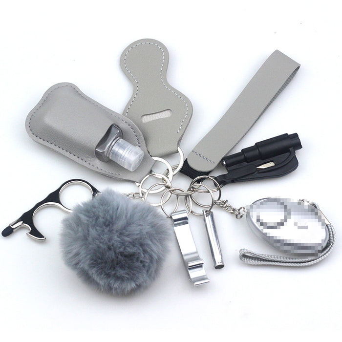 Wholesale Diving Fabric 10-piece Metal Keychain JDC-KC-TouMS001