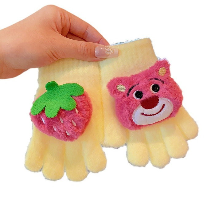 Wholesale Children' s Bear Winter Gloves