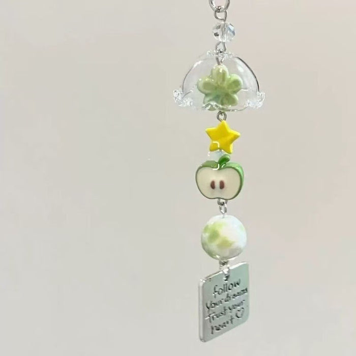 Wholesale apple wind chime phone case pendant bracelet beads pendant accessories