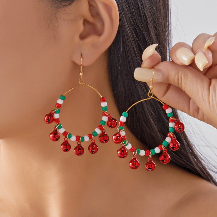 Wholesale Handmade Christmas Elk Earrings Zinc Alloy Fashion Accessory