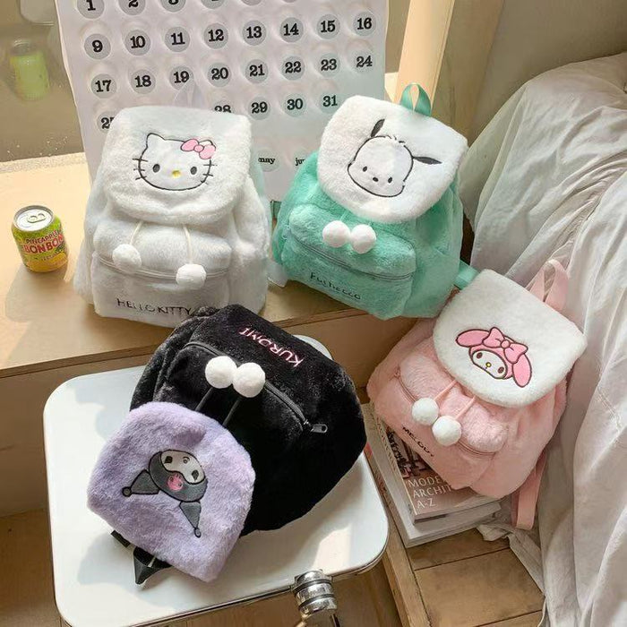 Wholesale Cute plush cartoon backpack for girls