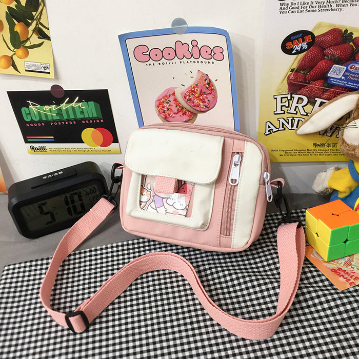 Wholesale Customized new canvas bag, crossbody bag, artistic versatile, cute shoulder bag