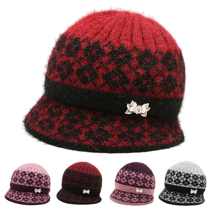 Wholesale Autumn and winter middle-aged hat female winter wool hat mother hat winter