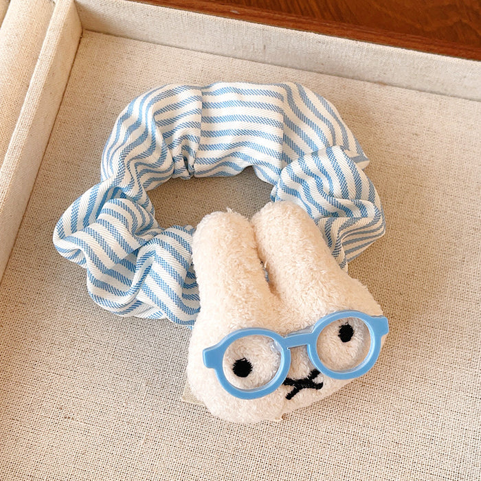 Wholesale Cute Glasses cat scrunchie