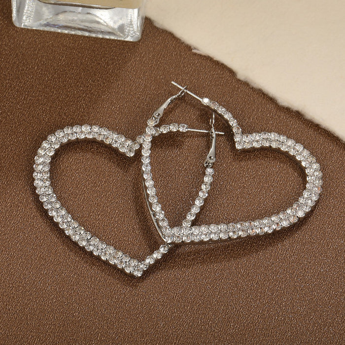 Wholesale Exaggerated hollow ear loops with geometric C-shaped ear clips