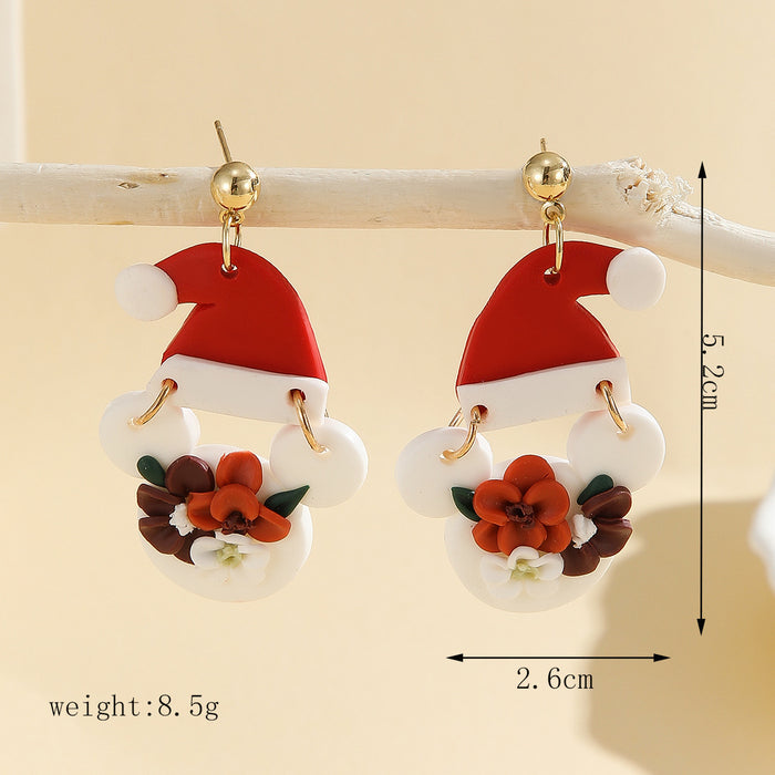 Wholesale Christmas handmade polymer clay earrings