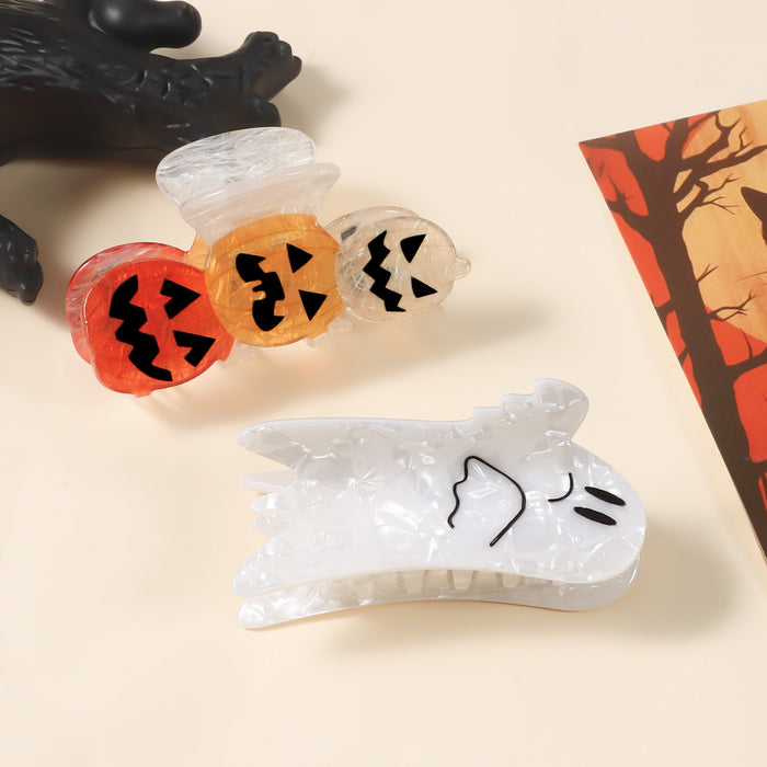Wholesale Pumpkin Skull Shark Hair Clip PVC Creative Hair Accessory For Haunted House Party
