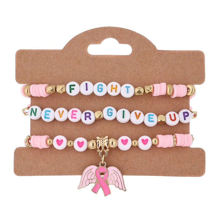 Wholesale Red ribbon-shaped pendant accessory with 18. 5cm bracelet