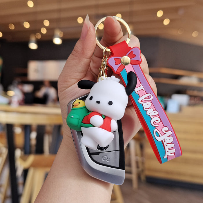 Wholesale Cartoon Silicone Doll Keychain JDC-KC-ZhuoRan033