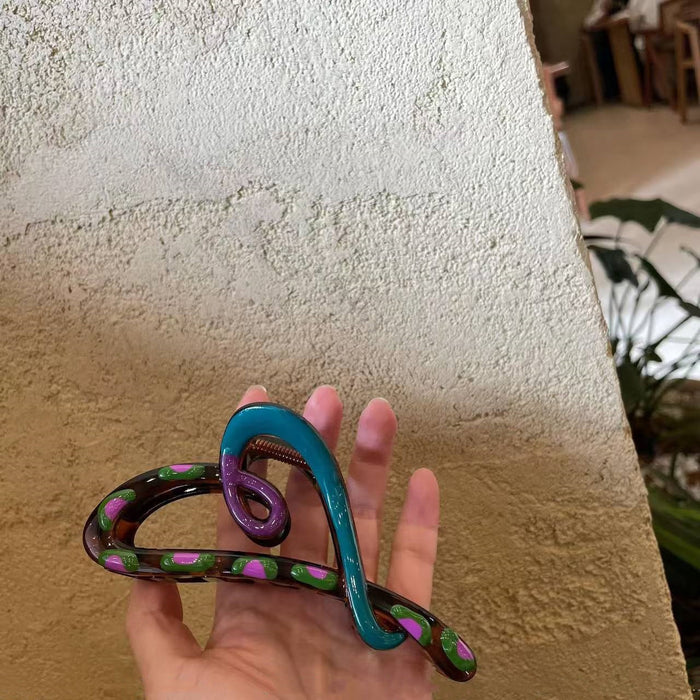 Wholesale New Love Grip Clip, Back of Head Disc Hair, Shark Clip, Contrasting Color Design, Hair Accessories