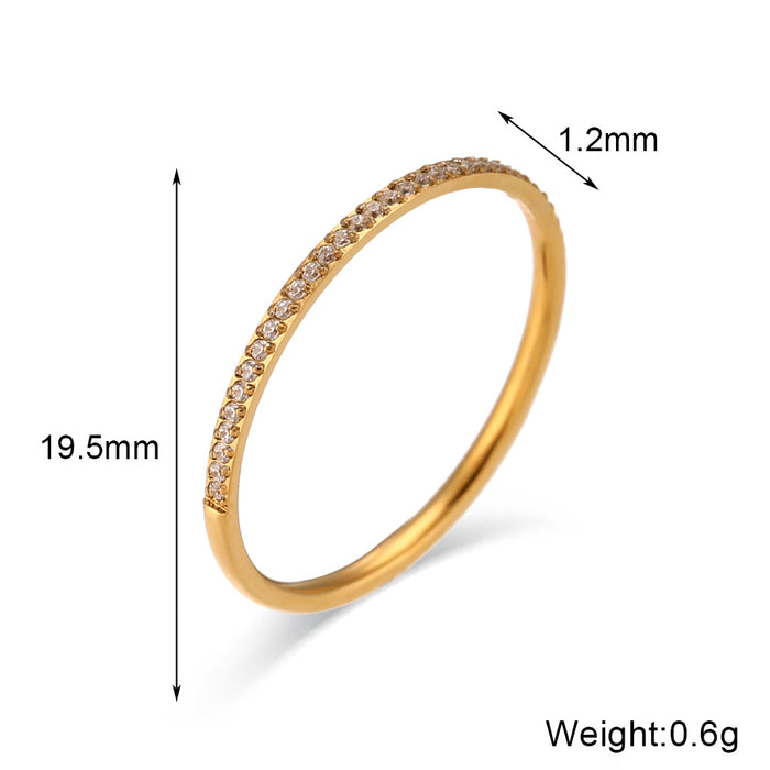 Wholesale Ring Green Stone Gold-plated Band-Women's Fashion Jewelry Accessory