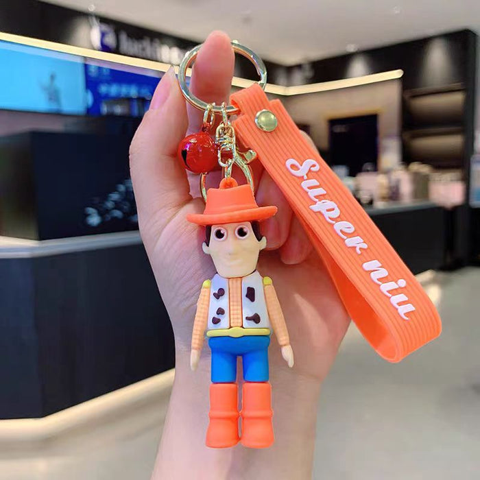 Wholesale Cartoon Doll Silicone Keychain JDC-KC-HongSheng002