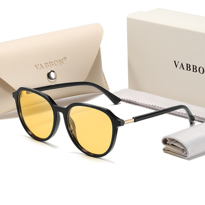 Wholesale New fashionable sunglasses, high-end glasses, oval frame polarized sunglasses