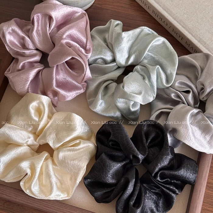 Wholesale Satin headband, new high-end hair tie, ponytail tie, headband, rubber band headband, floral hair accessory